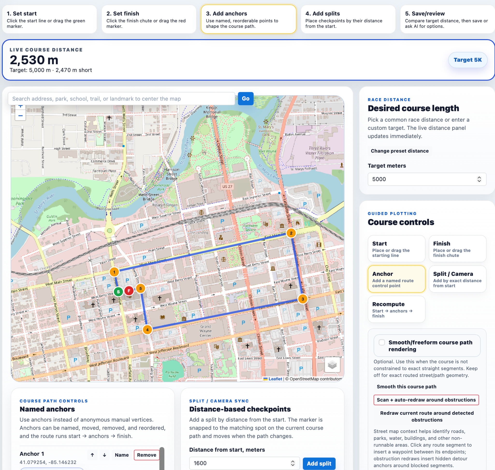 Course mapping that clarifies the route before race day