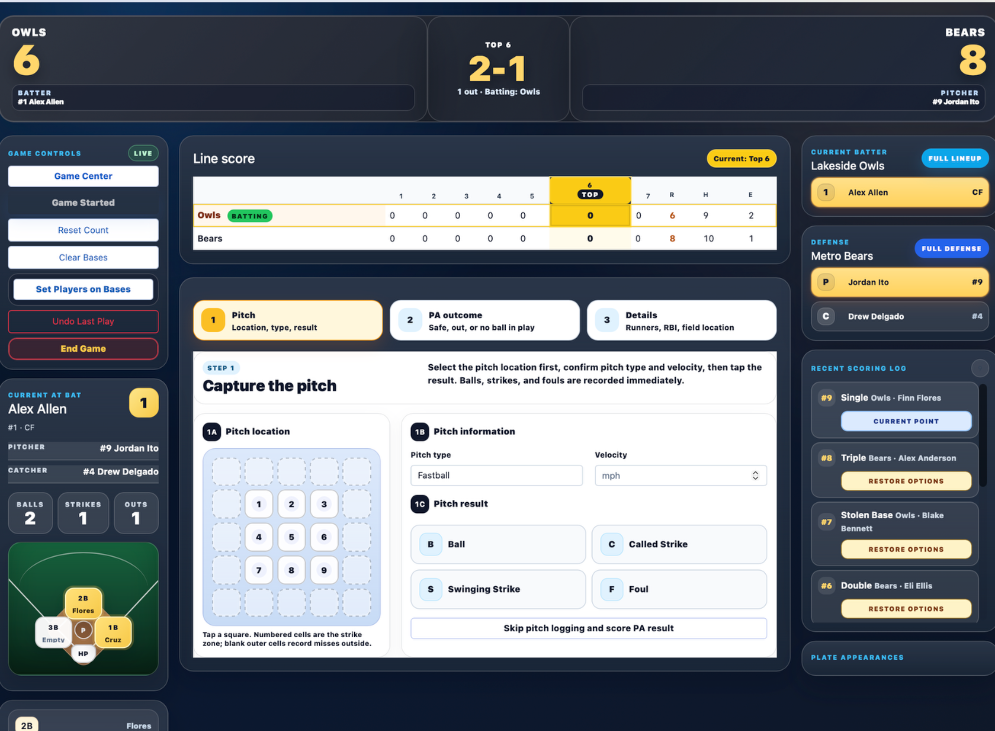 A serious scoring workflow, not a toy box
